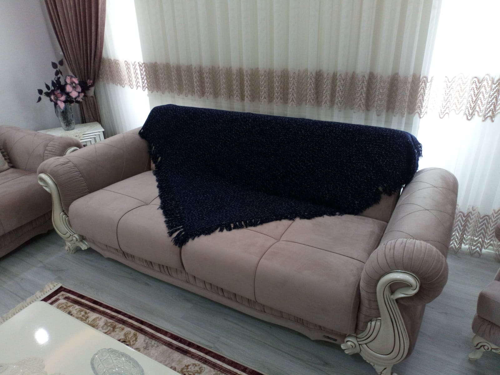Mandaş el dokuma Yeni Nesil koltuk şalı 170*170 2 li pk siyah Mandaş el dokuma Yeni Nesil koltuk şalı 170*170 2 li pk siyah