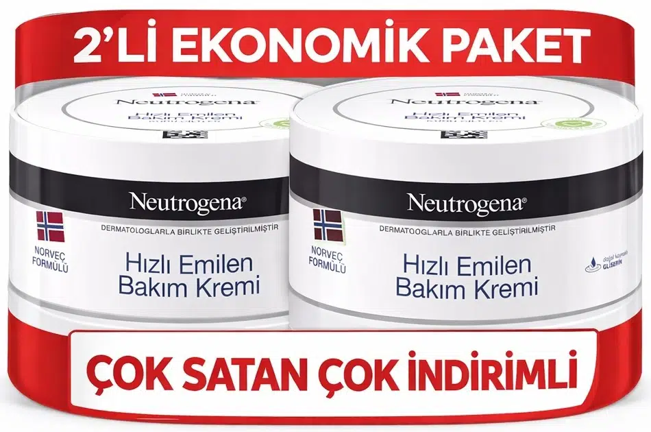 Neutrogena Norveç Formülü Hızlı Emilen Bakım Kremi 200ML+200ML 400ML Avantaj PK