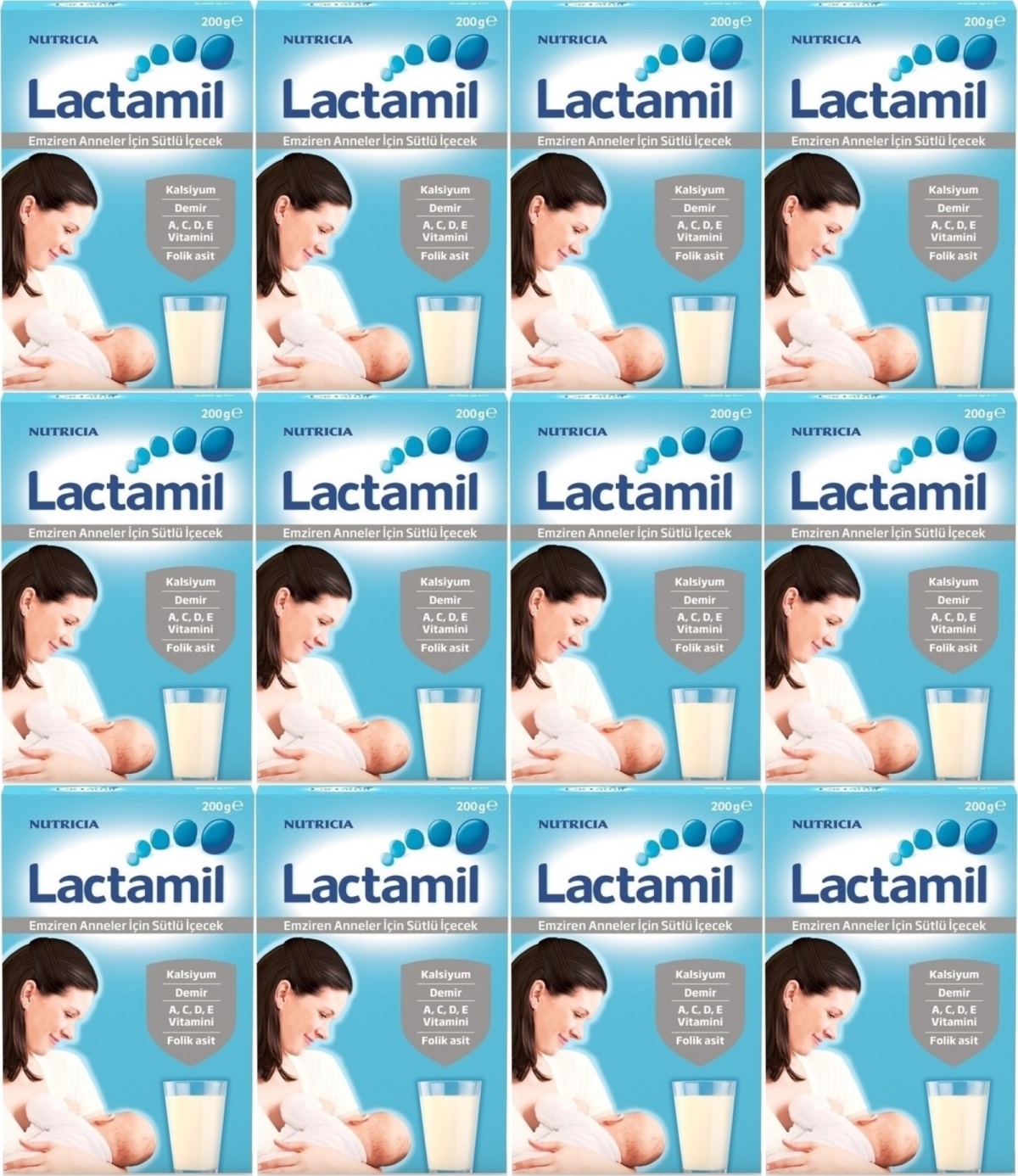 Nutrıcıa Lactamil 200GR (Emziren Anneler İçin Sütlü İçeçek) (12 Li Set) Nutrıcıa Lactamil 200GR (Emziren Anneler İçin Sütlü İçeçek) (12 Li Set)