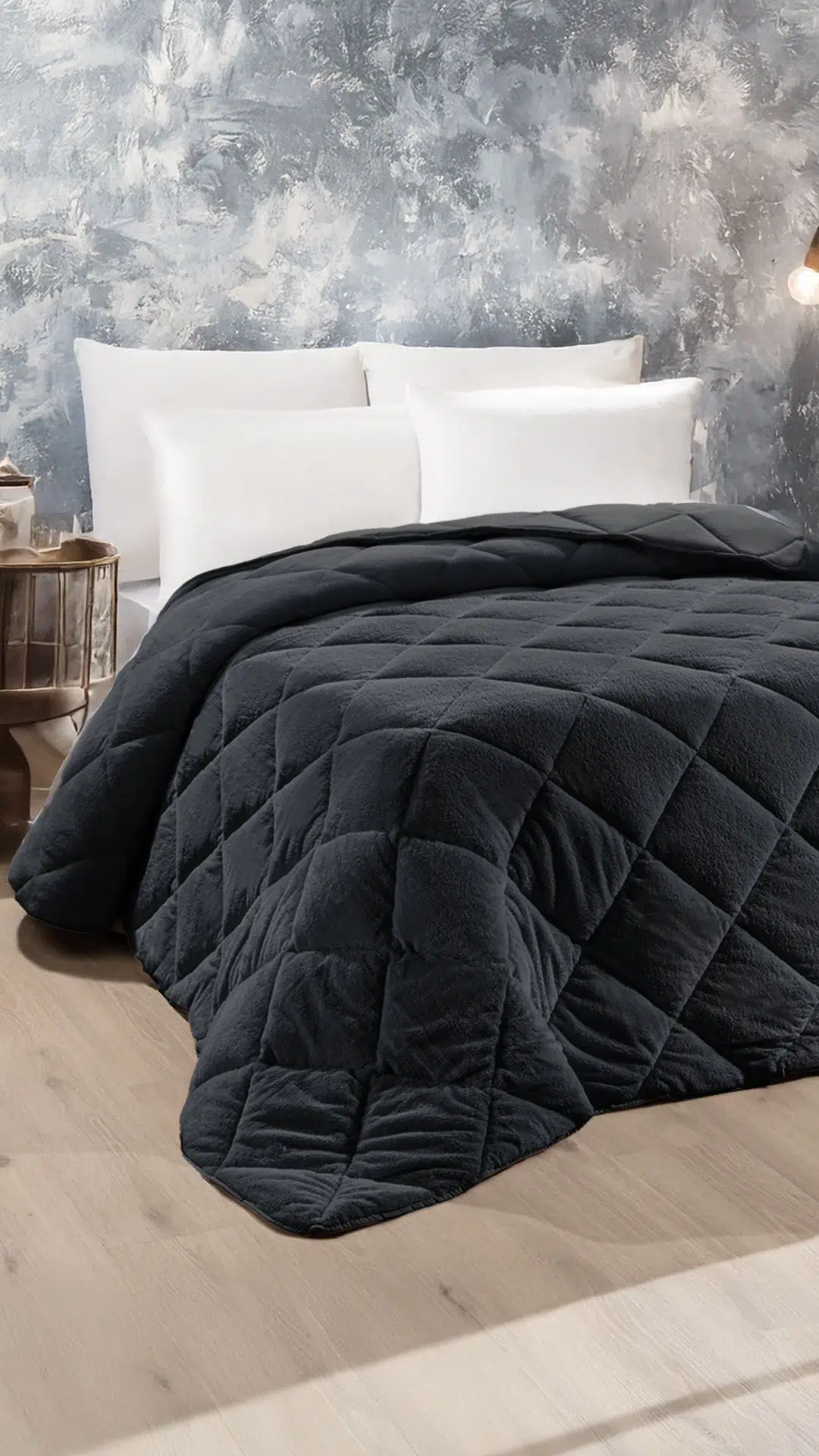 Ogi Home Welsoft Yorgan Çift Taraflı Çift Kişilik (195x215) - Antrasit