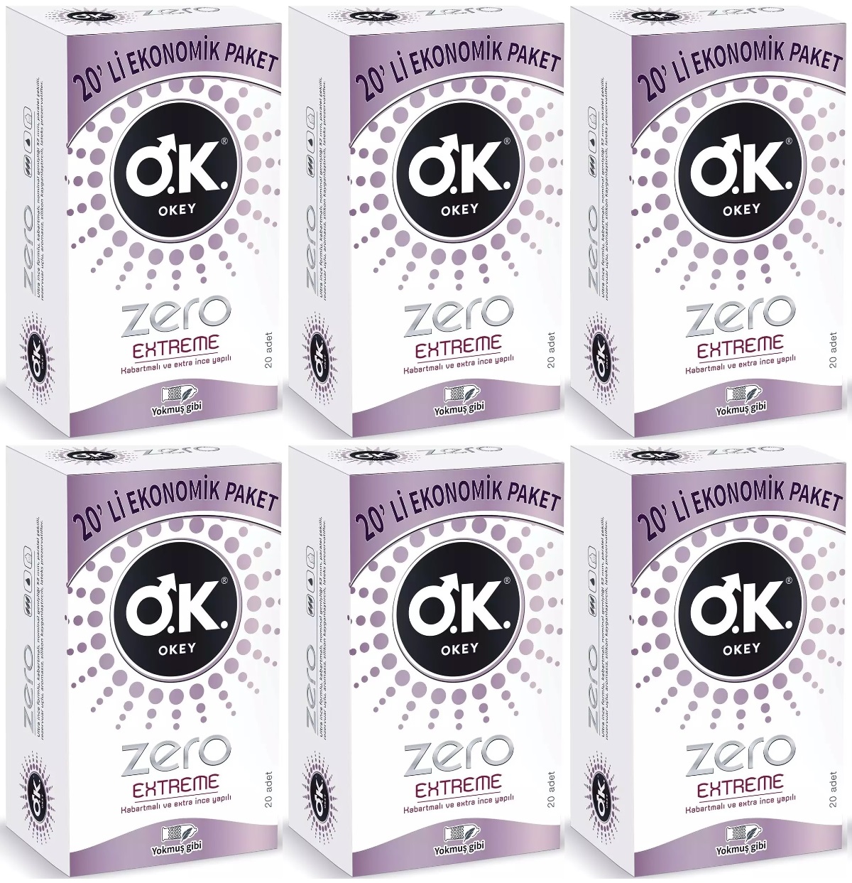 Okey Prezervatif 120 Adet Zero Extreme Ekonomik Pk (6PK*20) Okey Prezervatif 120 Adet Zero Extreme Ekonomik Pk (6PK*20)