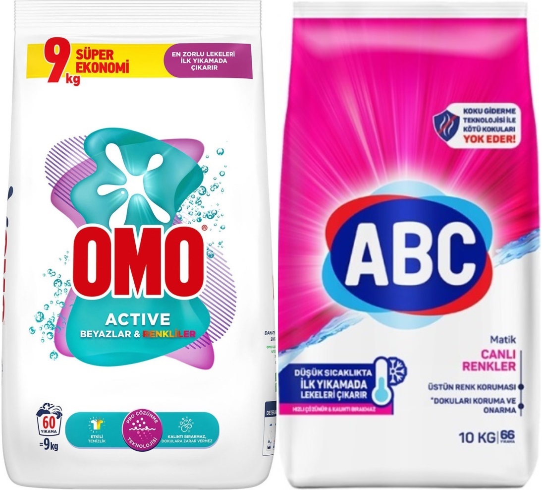 Omo Matik Toz Çamaşır Deterjanı 9KG Beyazlar ve Renkliler (60 Yıkama) + 10KG Canlı Renkler Omo Matik Toz Çamaşır Deterjanı 9KG Beyazlar ve Renkliler (60 Yıkama) + 10KG Canlı Renkler