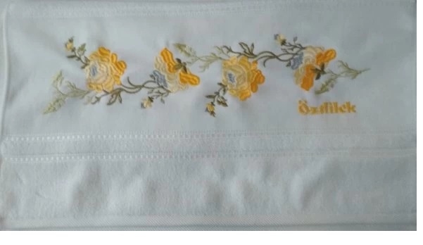 özdilek nakışlı havlu 50*90 Nergis beyaz özdilek nakışlı havlu 50*90 Nergis beyaz