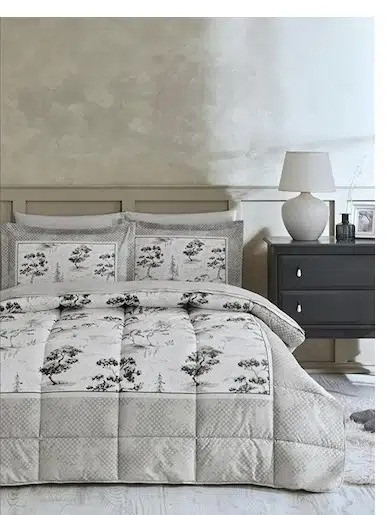 Özdilek Ranforce Çift Kişilik Uyku Seti-Toile De Jouy Bej