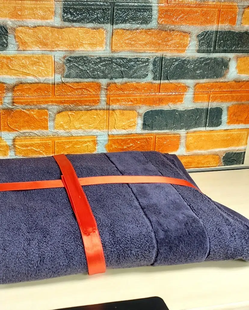 Özdilek Svv Border Büyük Boy Banyo Havlusu (89x173) - Dark Plum (K.Mürdüm)