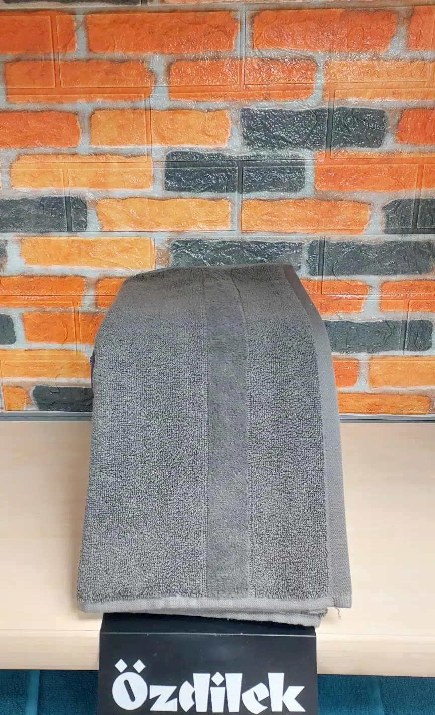 Özdilek Svv Border Kalın & Yumuşak El-Yüz Havlusu (40x76) - Charcoal (Orta Gri)
