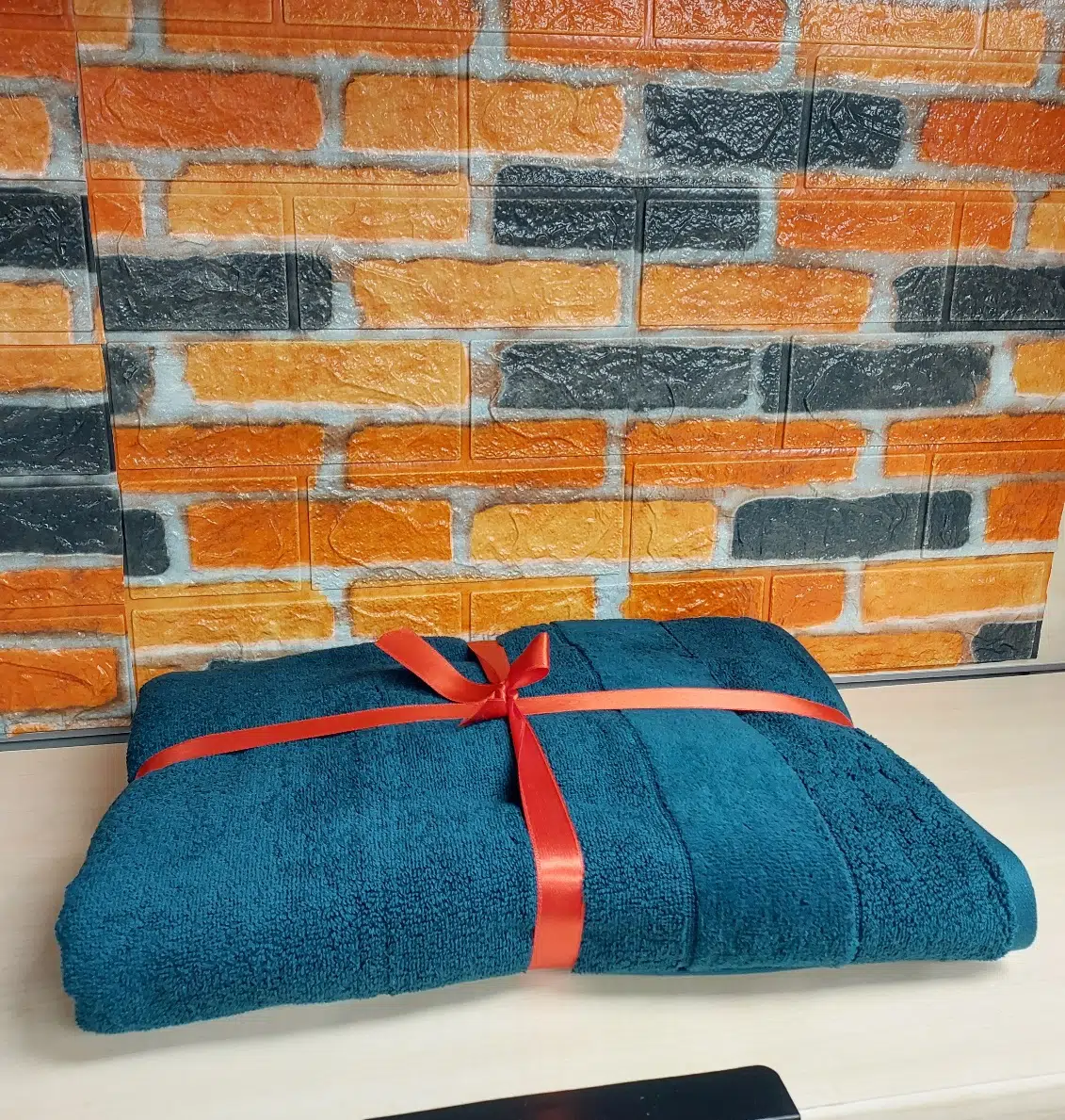 Özdilek Svv Border Orta Boy Banyo Havlusu (76x147) - Dark Teal (Koyu Turkuaz)