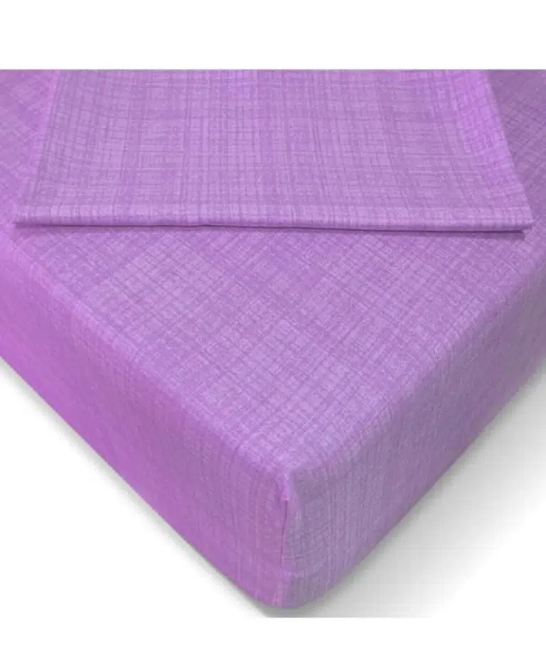 Özlü Fitted Lastikli Çift Kişilik Çarşaf Seti (160x200)-Lila