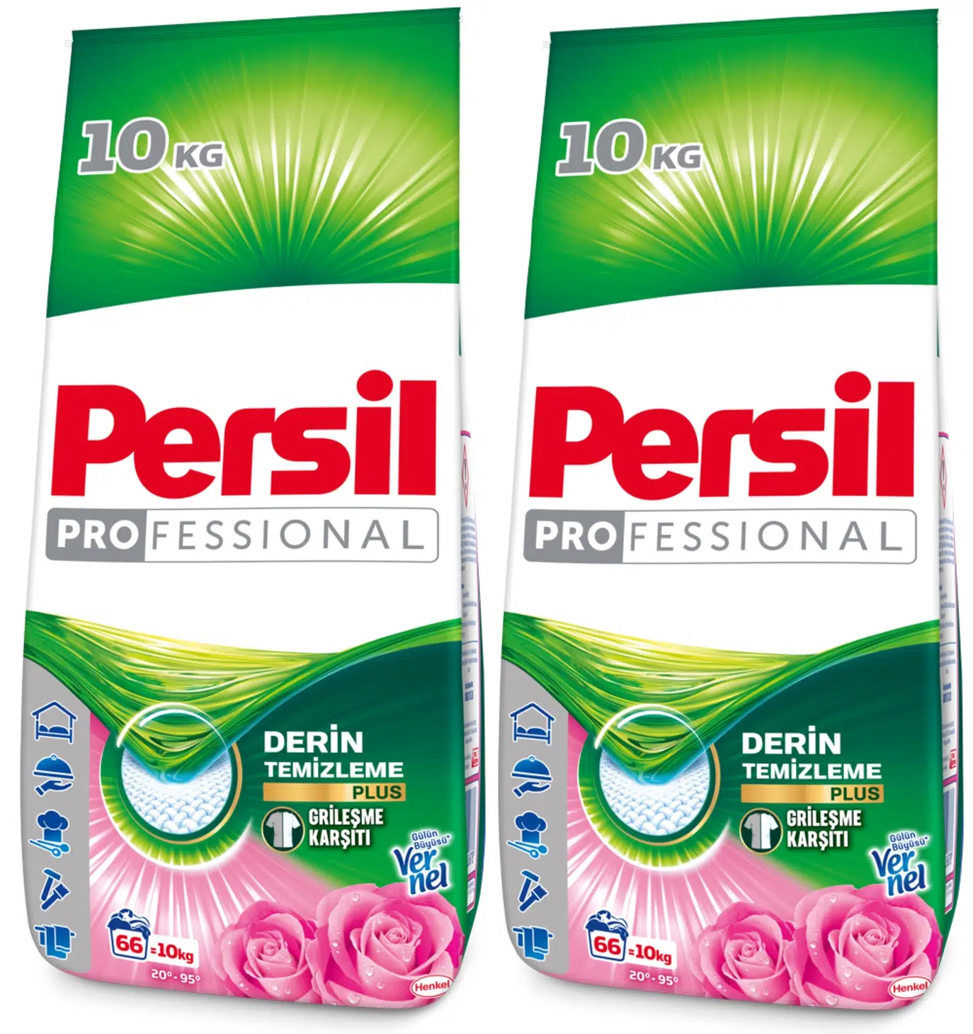 Persil Matik Toz Çamaşır Deterjanı 20KG Gülün Büyüsü (2PK*10KG) (132 Yıkama)