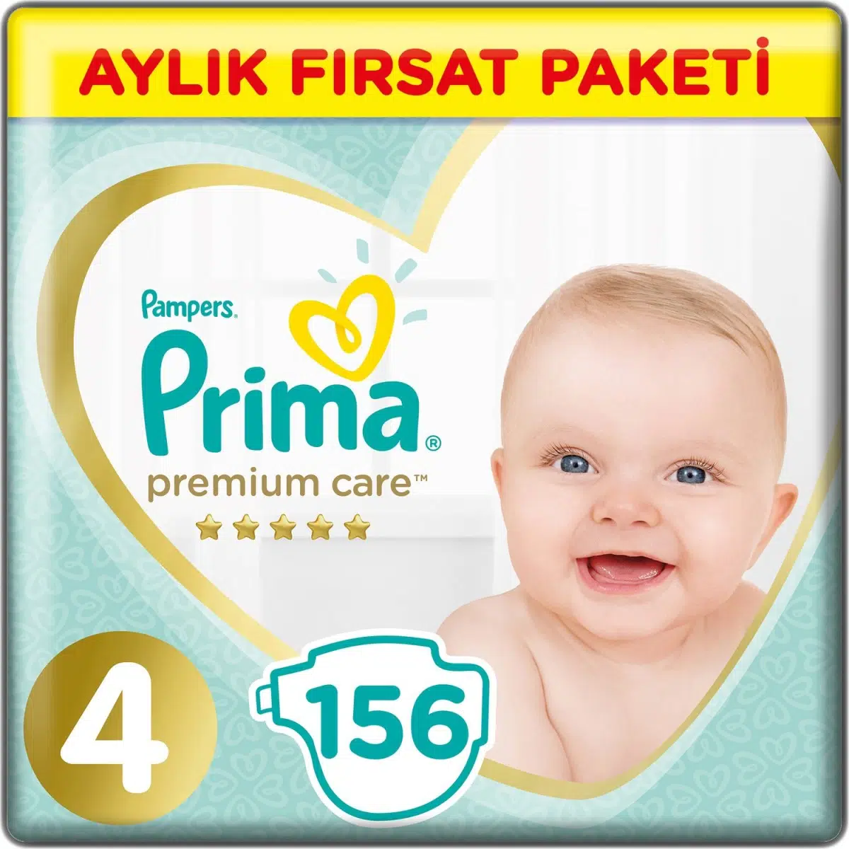 Prima Premium Care Bebek Bezi 4 Beden 9-14 Maxi 168 Adet MeGa Fırsat Pk