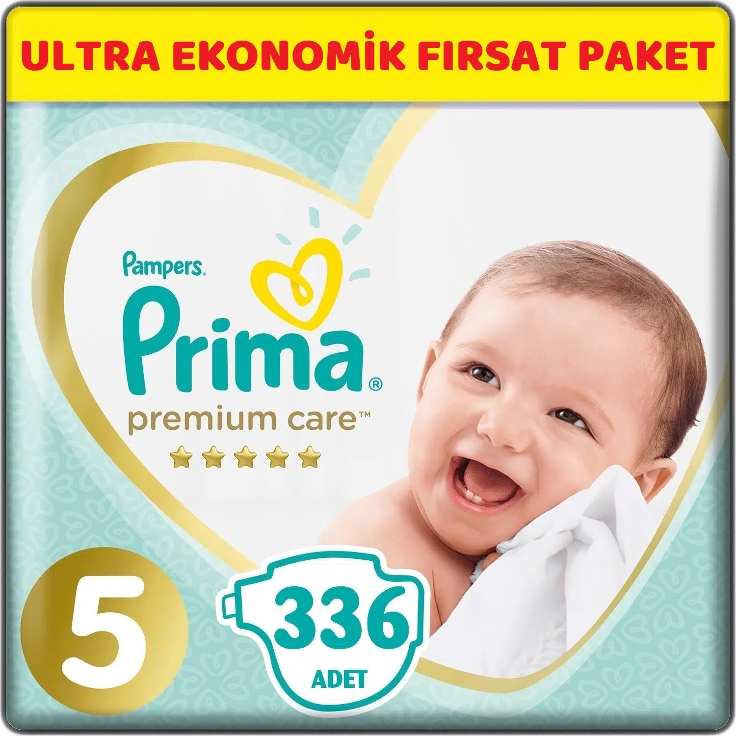 Prima Premium Care Bebek bezi 5 Beden 11-16 KG Junior 336 Adet Ultra Ekonomik Fırsat Pk