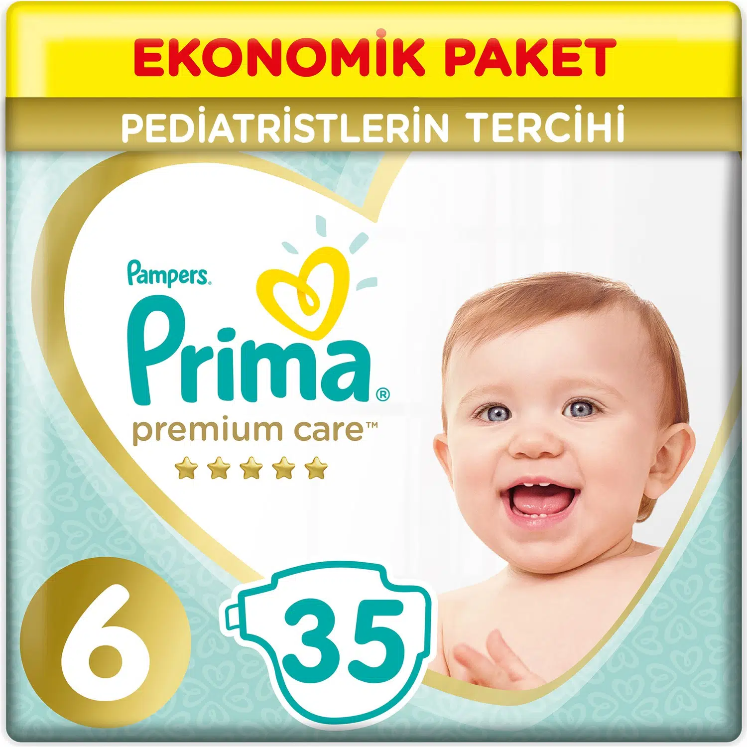 Prima Premium Care Bebek Bezi 6 Beden 13+ KG Extra Large 35 Adet Ekonomik Pk