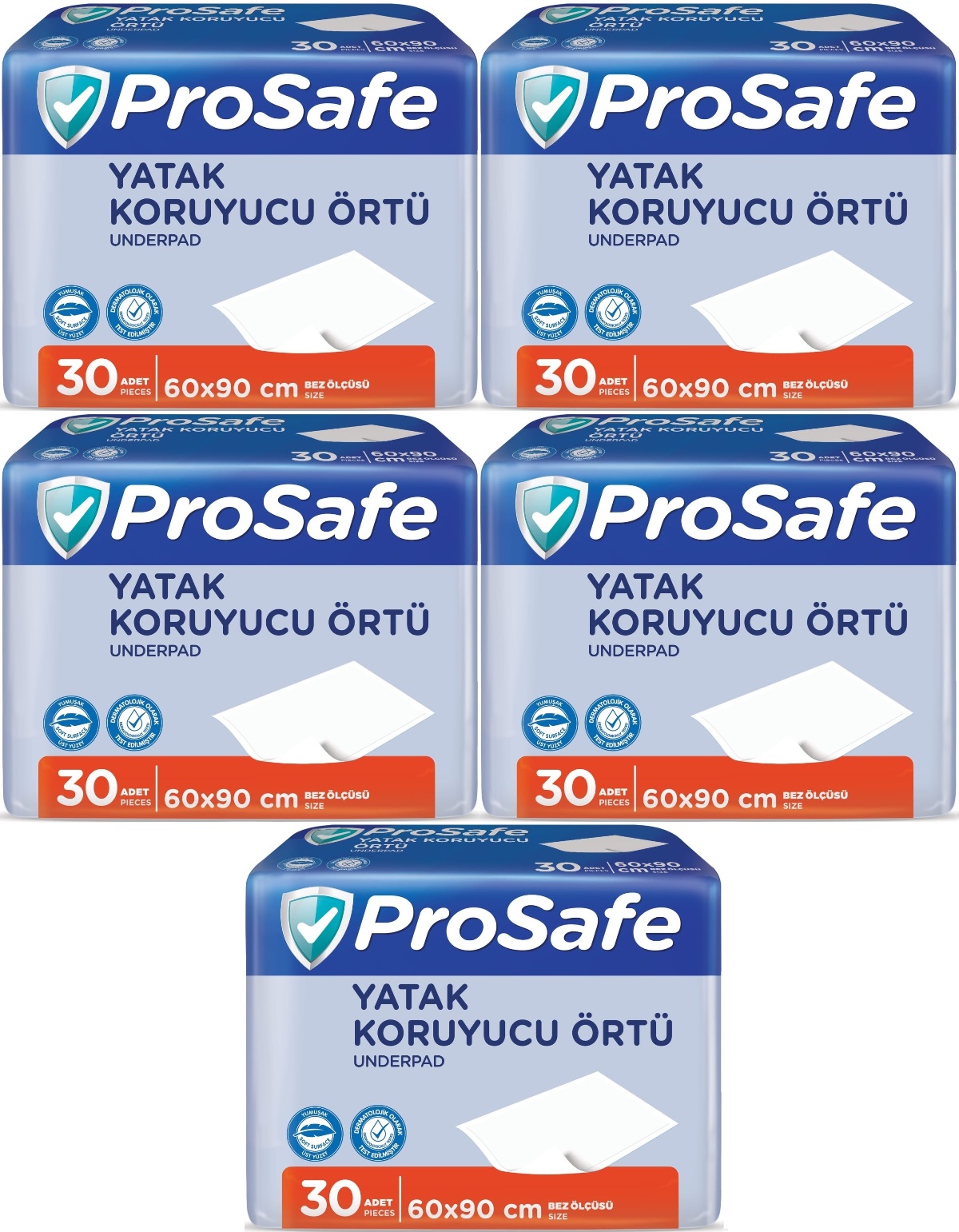 Prosafe Hasta Alt Açma Yatak Koruyucu Örtü 60*90CM 150 Adet (5PK*30) Prosafe Hasta Alt Açma Yatak Koruyucu Örtü 60*90CM 150 Adet (5PK*30)