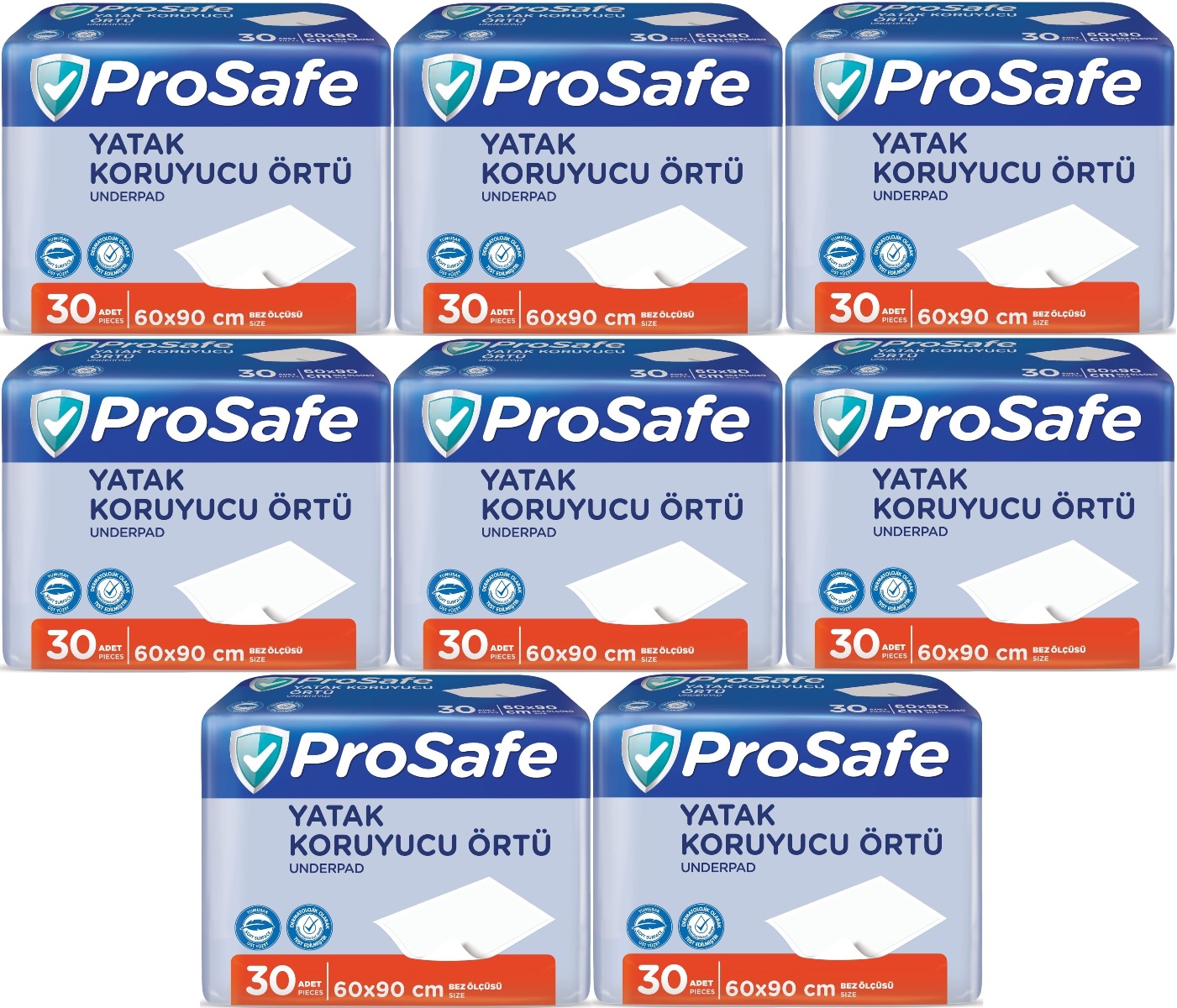 Prosafe Hasta Alt Açma Yatak Koruyucu Örtü 60*90CM 240 Adet (8PK*30) Prosafe Hasta Alt Açma Yatak Koruyucu Örtü 60*90CM 240 Adet (8PK*30)