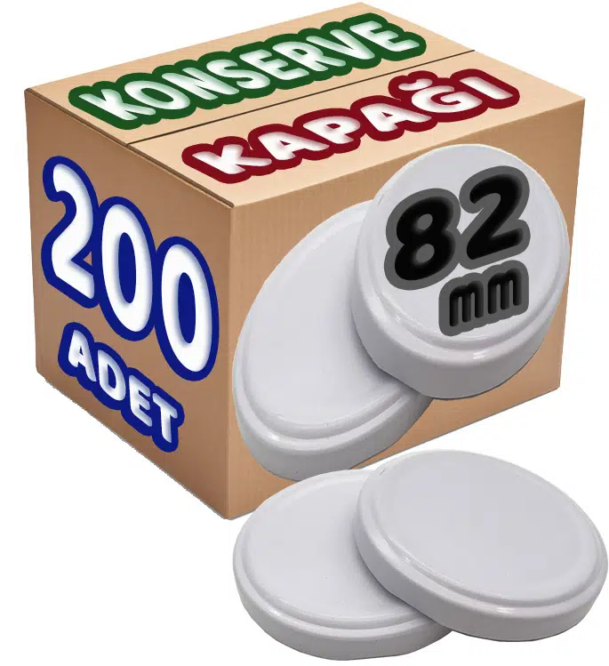 SBK Konserve Kavanoz Kapağı Büyük Standart (82mm) 200 Lü Set