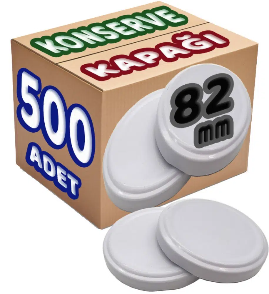 SBK Konserve Kavanoz Kapağı Büyük Standart (82mm) 500 Lü Set