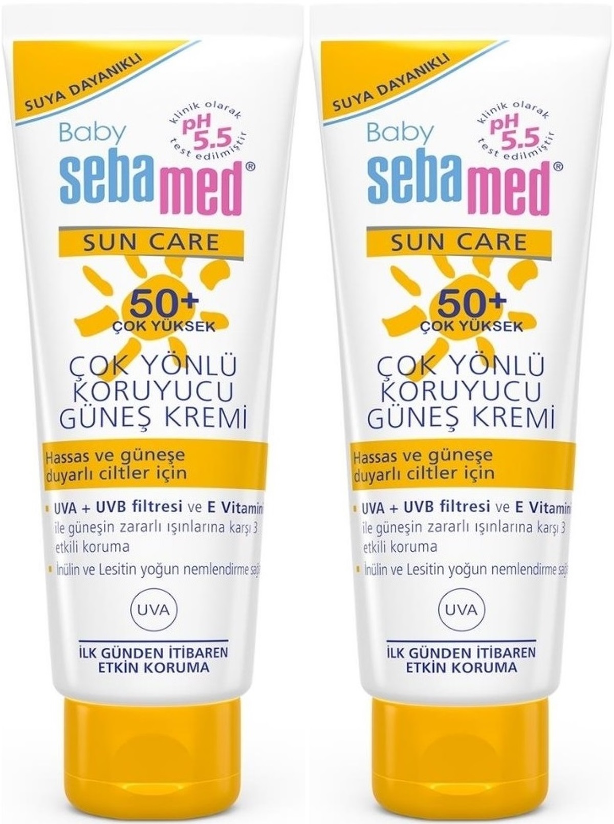Sebamed Baby Sun Care Güneş Kremi 75ML 50+ Çok Yüksek Faktör Çoçuk (2 Li Set) Sebamed Baby Sun Care Güneş Kremi 75ML 50+ Çok Yüksek Faktör Çoçuk (2 Li Set)