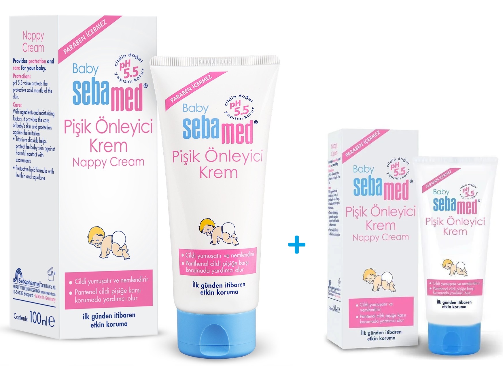Sebamed Bebek Pişik Önleyici Krem 100ML + 50ML (Toplam 150ML) Sebamed Bebek Pişik Önleyici Krem 100ML + 50ML (Toplam 150ML)