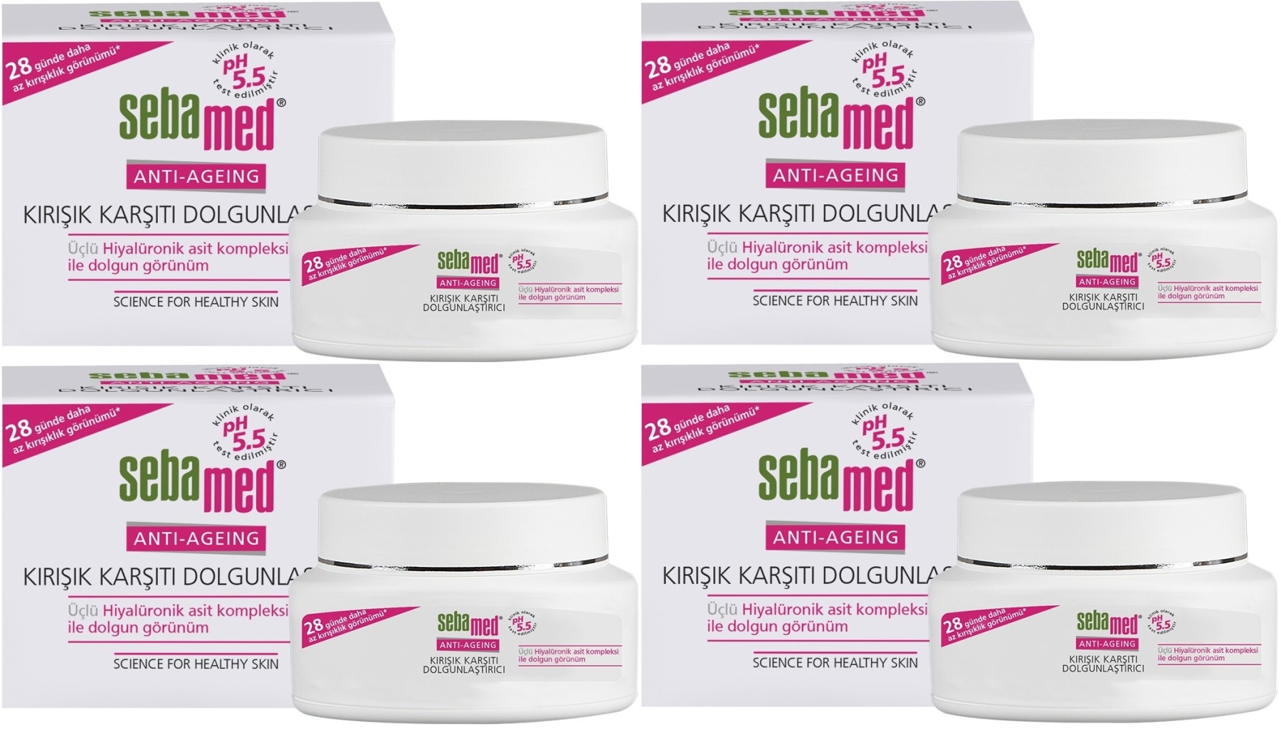 Sebamed Kırışık Karşıtı Dolgunlaştırıcı Antı-Ageıng Krem 50ML (4 Lü Set) Sebamed Kırışık Karşıtı Dolgunlaştırıcı Antı-Ageıng Krem 50ML (4 Lü Set)