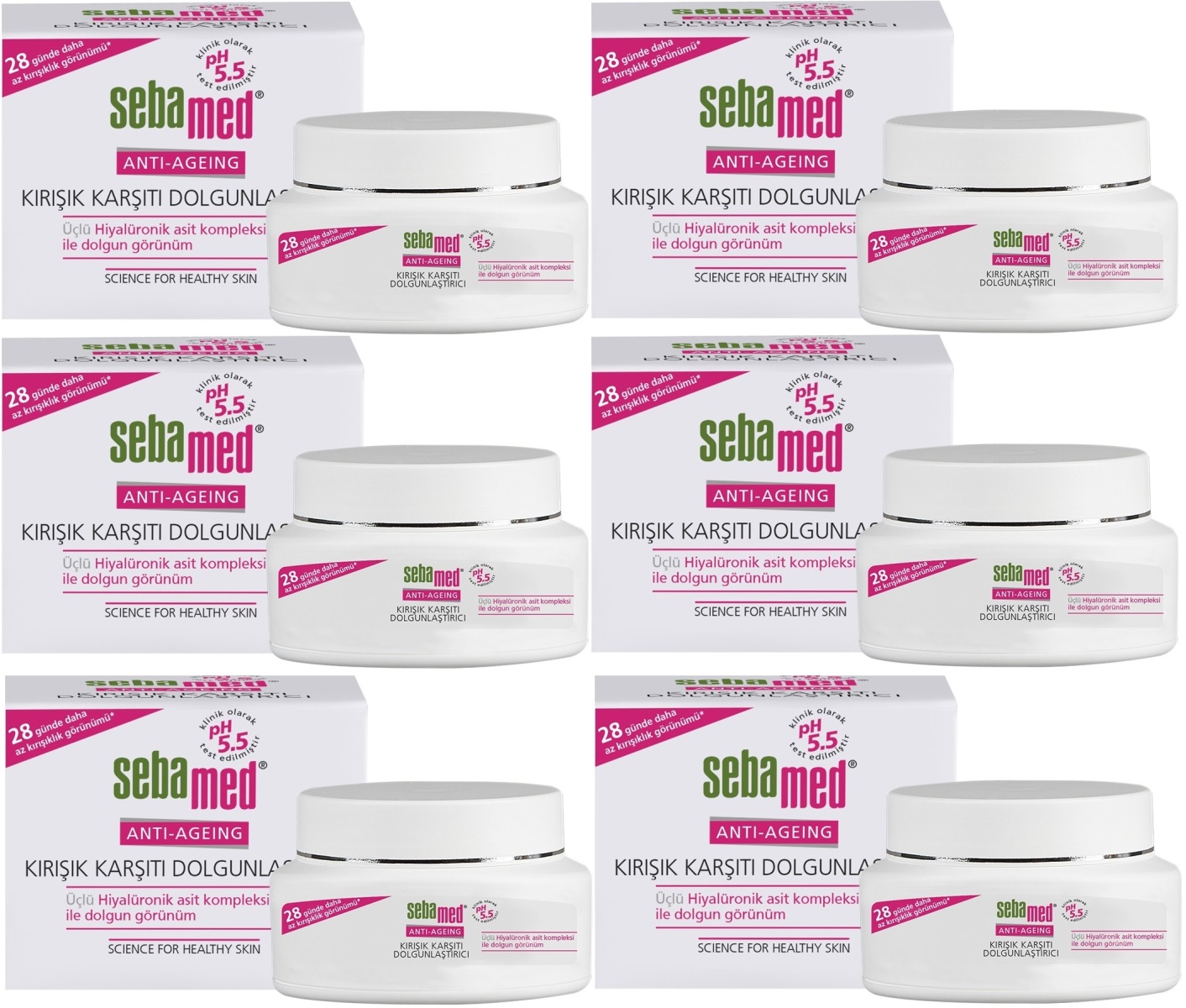 Sebamed Kırışık Karşıtı Dolgunlaştırıcı Antı-Ageıng Krem 50ML (6 Lı Set) Sebamed Kırışık Karşıtı Dolgunlaştırıcı Antı-Ageıng Krem 50ML (6 Lı Set)
