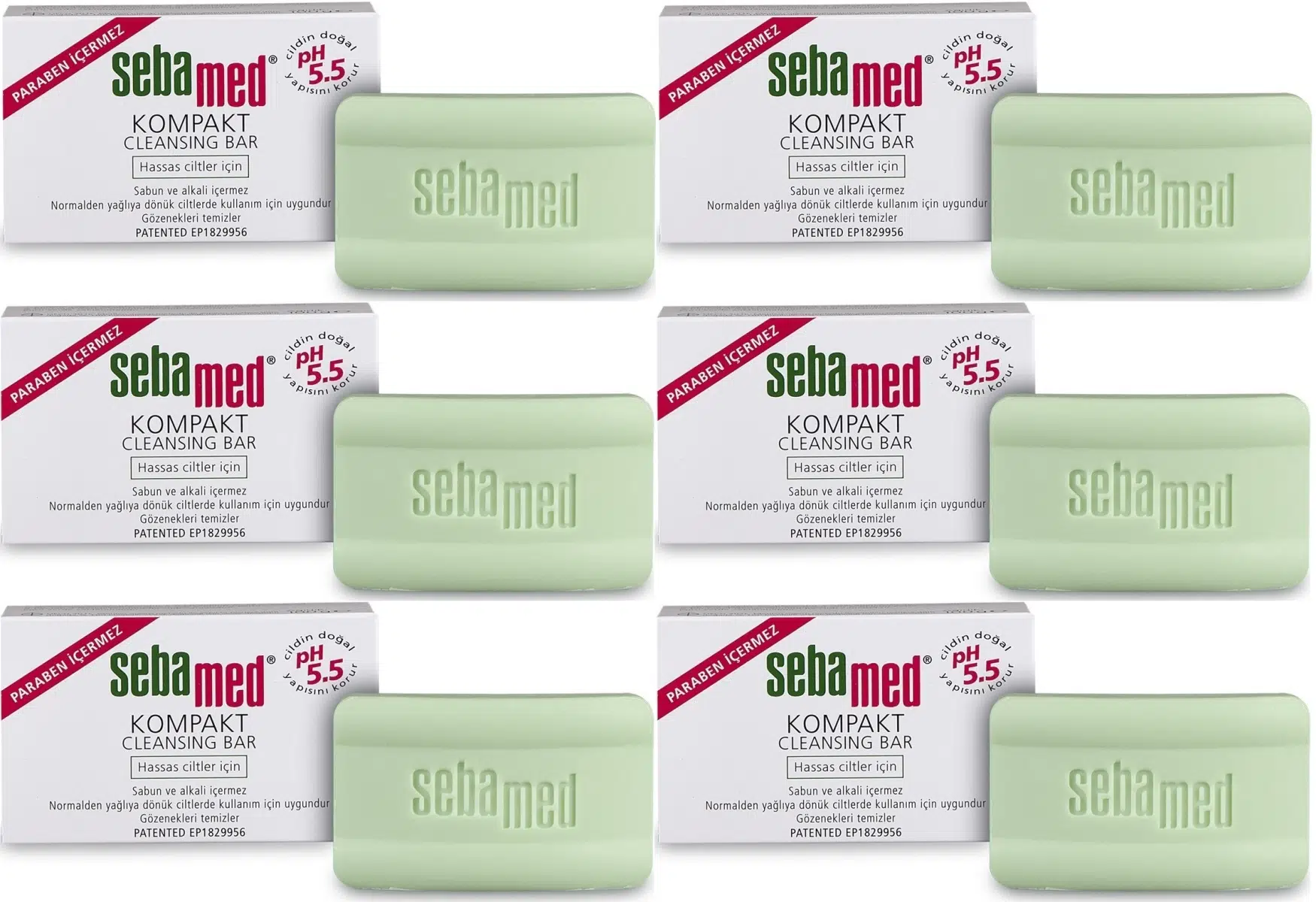 Sebamed Sabun Kompakt Hassas Cilt 100GR (6 Lı Set)