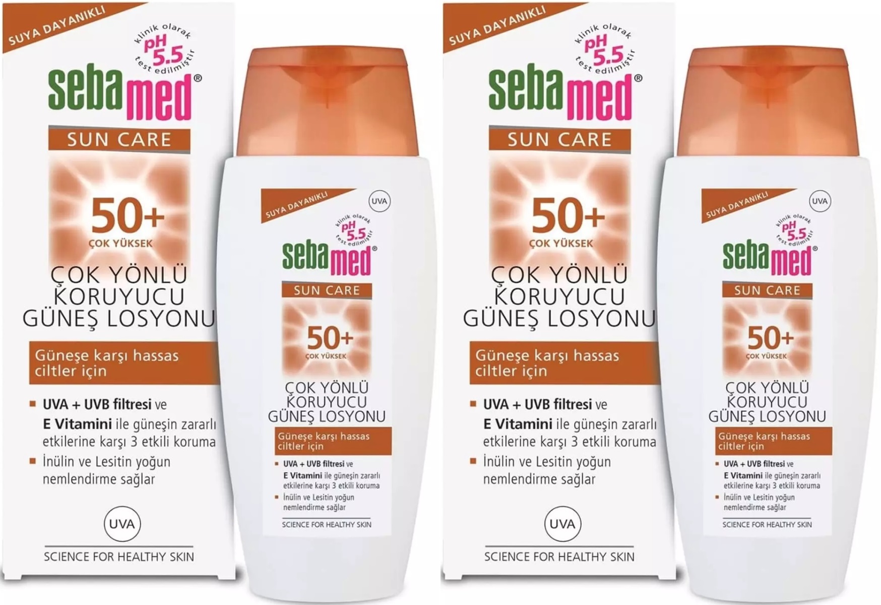 Sebamed Sun Care Çok Yönlü Koruyucu Güneş Losyonu 50+ Faktör 150ML (2 Li Set) Sebamed Sun Care Çok Yönlü Koruyucu Güneş Losyonu 50+ Faktör 150ML (2 Li Set)