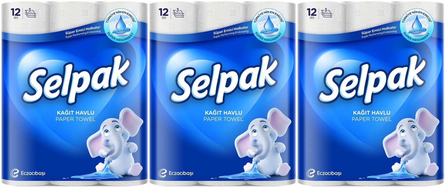 Selpak Kağıt Havlu (3 Katlı) 36 Lı Set (3PK*12) Selpak Kağıt Havlu (3 Katlı) 36 Lı Set (3PK*12)