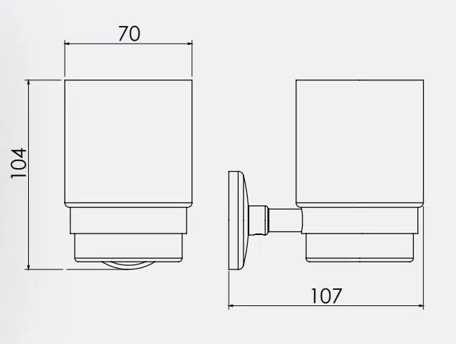 Serel Banyo Bianca Diş Fırçalığı Cam / Krom 140102003 E.C.A Serel Banyo Bianca Diş Fırçalığı Cam / Krom 140102003 E.C.A