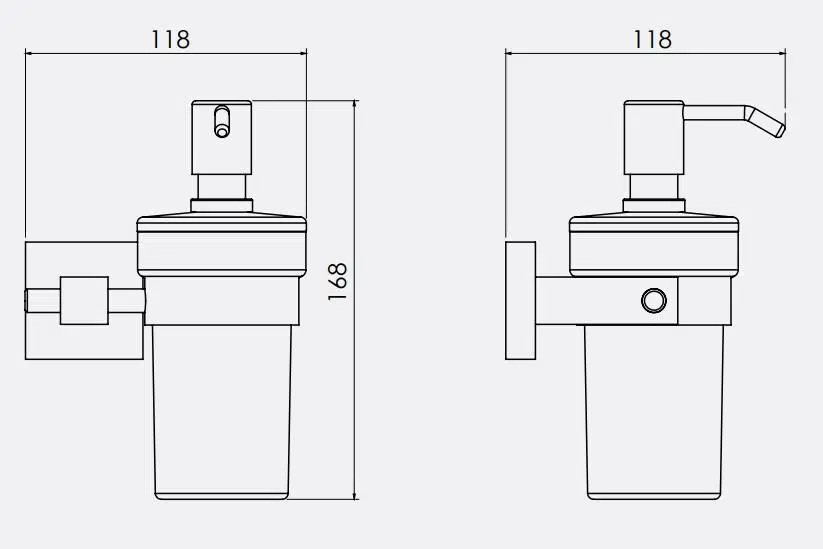 Serel Banyo Diagonal Sıvı Sabunluk Cam 140104004 E.C.A Serel Banyo Diagonal Sıvı Sabunluk Cam 140104004 E.C.A