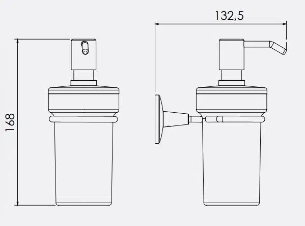Serel Banyo Lale Sıvı Sabunluk Camlı 140101004 E.C.A Serel Banyo Lale Sıvı Sabunluk Camlı 140101004 E.C.A