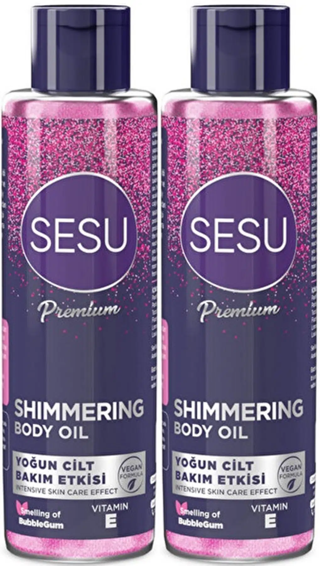 Sesu Simli Cilt Bakım Yağı 150ML (Shımmering Body Oıl) (2 Li Set)