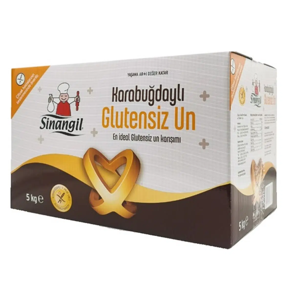 Sinangil Glutensiz Un 5KG (5000GR) Kutu Karabuğdaylı