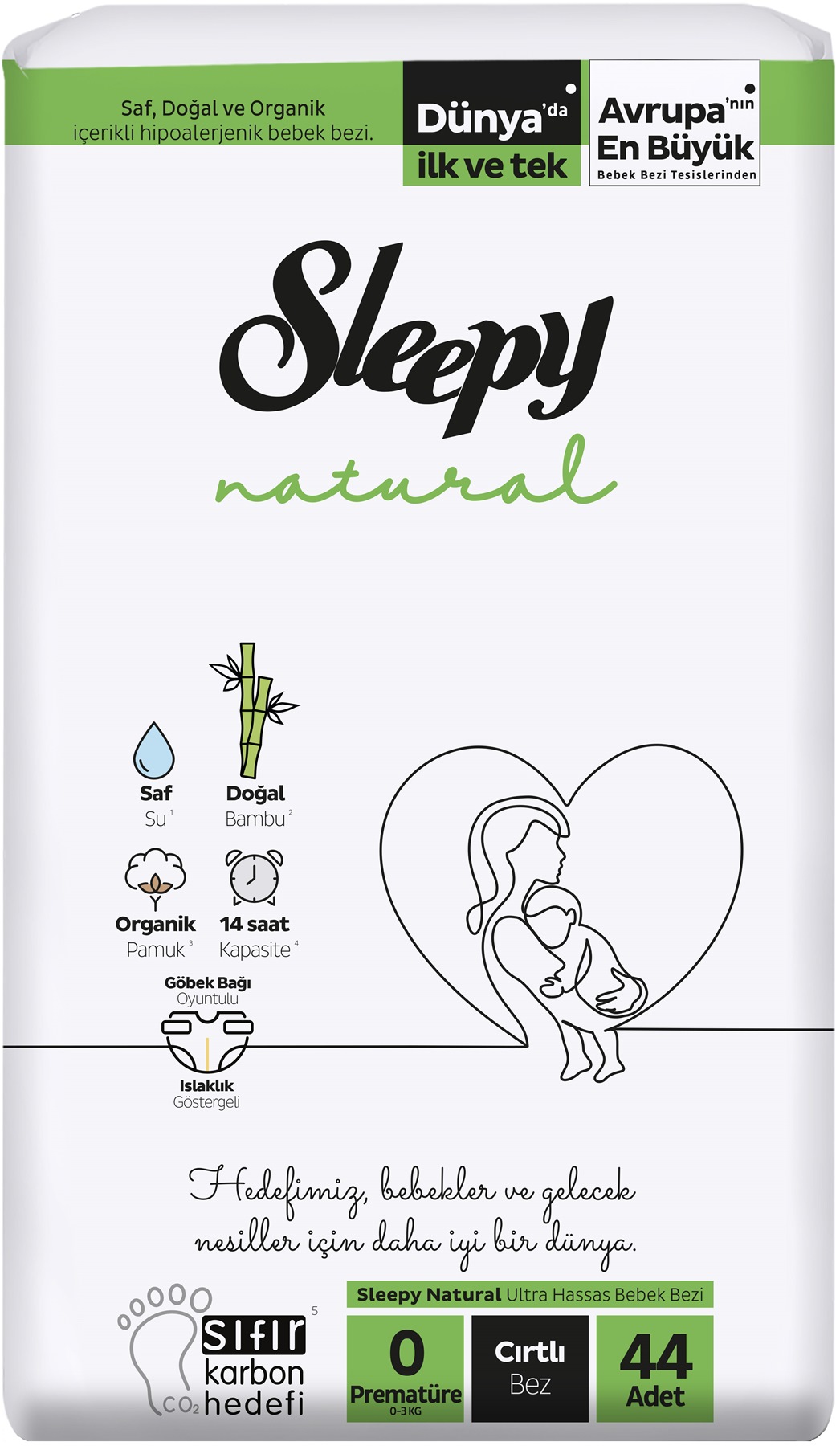 Sleepy Bebek Bezi Natural Beden:0 (0-3KG) Prematüre 44 Adet Fırsat Pk Sleepy Bebek Bezi Natural Beden:0 (0-3KG) Prematüre 44 Adet Fırsat Pk