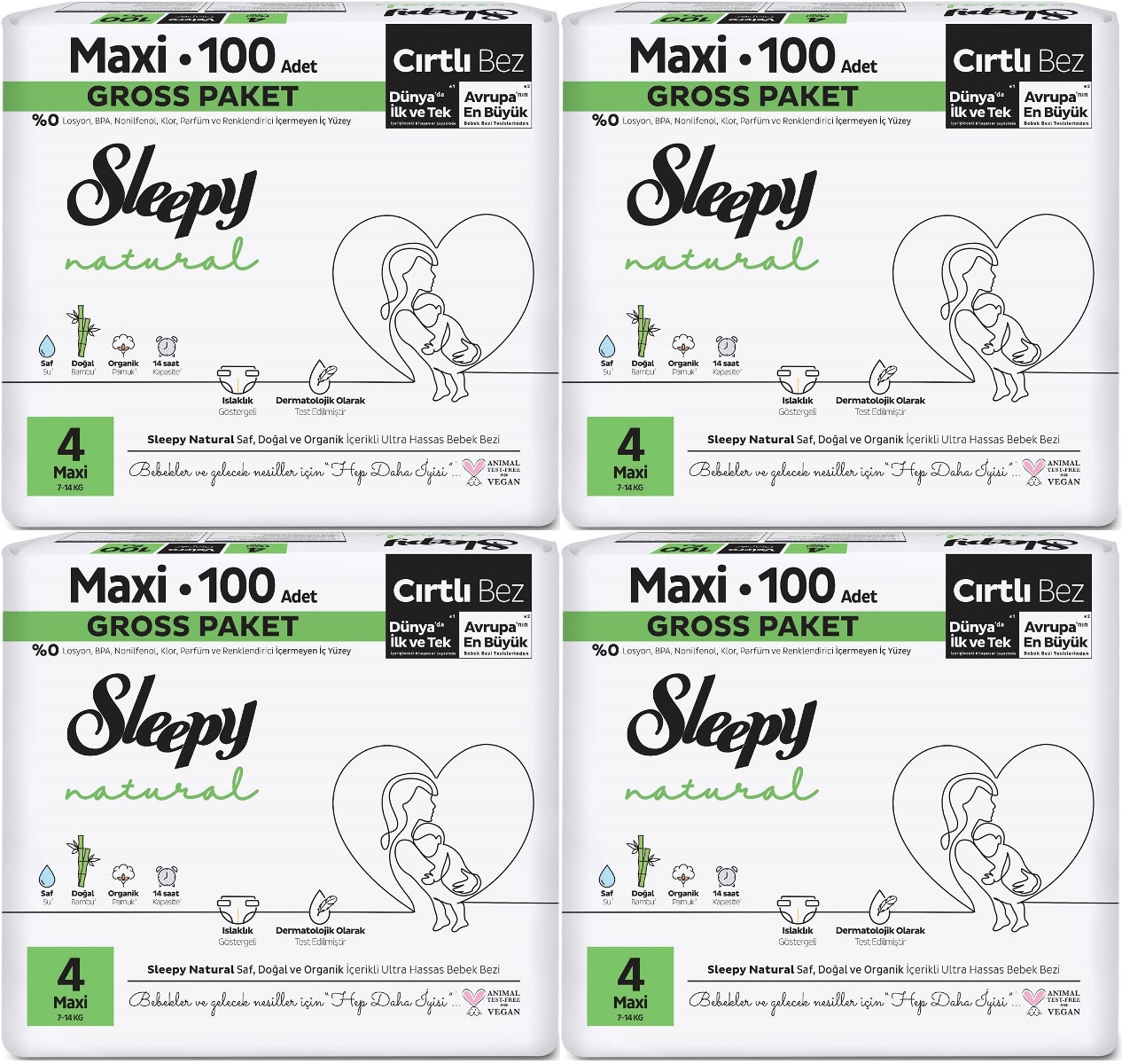 Sleepy Bebek Bezi Natural Beden:4 (7-14KG) Maxi 400 Adet Avataj Ultra Pk Sleepy Bebek Bezi Natural Beden:4 (7-14KG) Maxi 400 Adet Avataj Ultra Pk