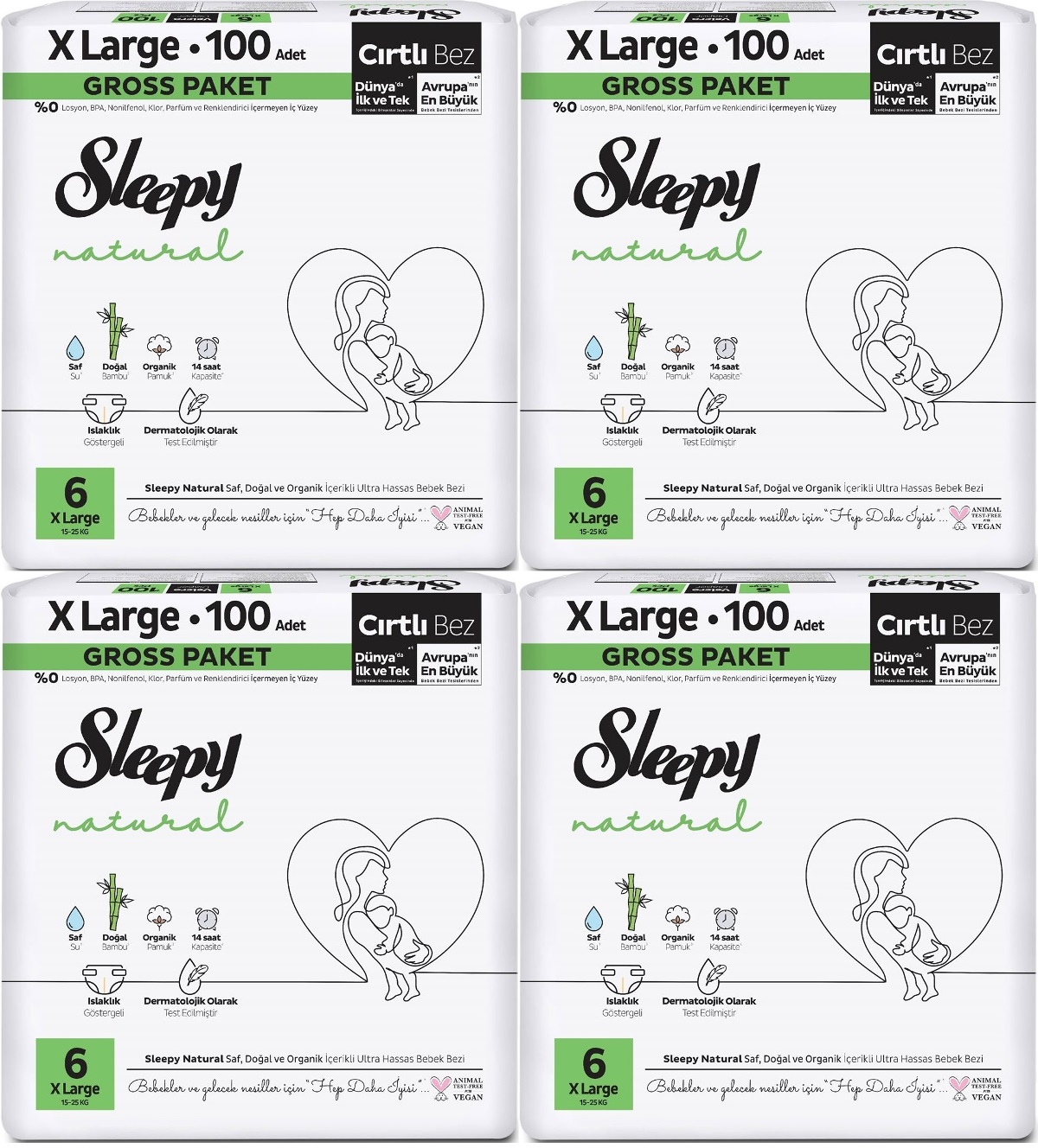 Sleepy Bebek Bezi Natural Beden:6 (15-25KG) Extra Large 248 Adet Avantaj Ultra Pk Sleepy Bebek Bezi Natural Beden:6 (15-25KG) Extra Large 248 Adet Avantaj Ultra Pk