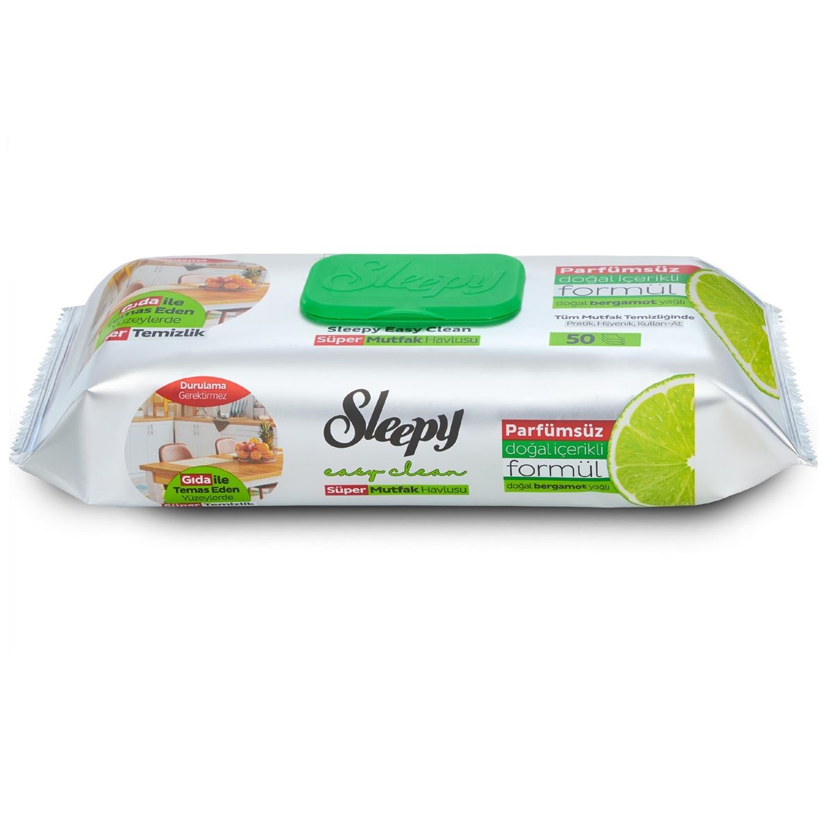 Sleepy Easy Clean Yüzey Temizlik Mutfak Havlusu - Mendili 50 Yaprak Bergomot Yağlı Plastik Kapaklı Sleepy Easy Clean Yüzey Temizlik Mutfak Havlusu - Mendili 50 Yaprak Bergomot Yağlı Plastik Kapaklı