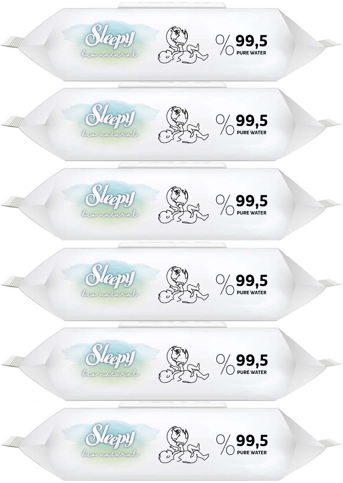 Sleepy Islak Havlu Mendil Bio Natural 40 Yaprak Yeni Doğan (6 Lı Set) Plastik Kapaklı 240 Yaprak Sleepy Islak Havlu Mendil Bio Natural 40 Yaprak Yeni Doğan (6 Lı Set) Plastik Kapaklı 240 Yaprak