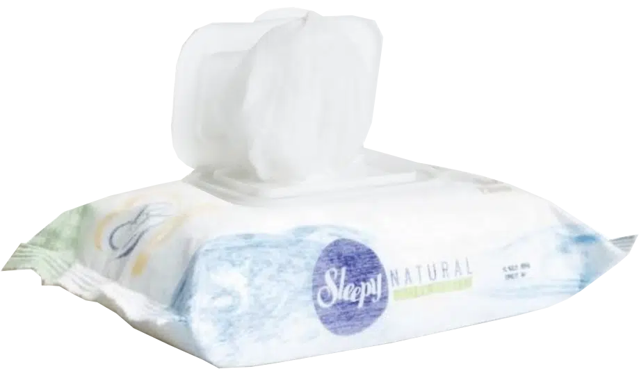 Sleepy Islak Havlu Mendil Pamuklu Yenidoğan Natural Bambu 40 Yaprak Tekli Pk
