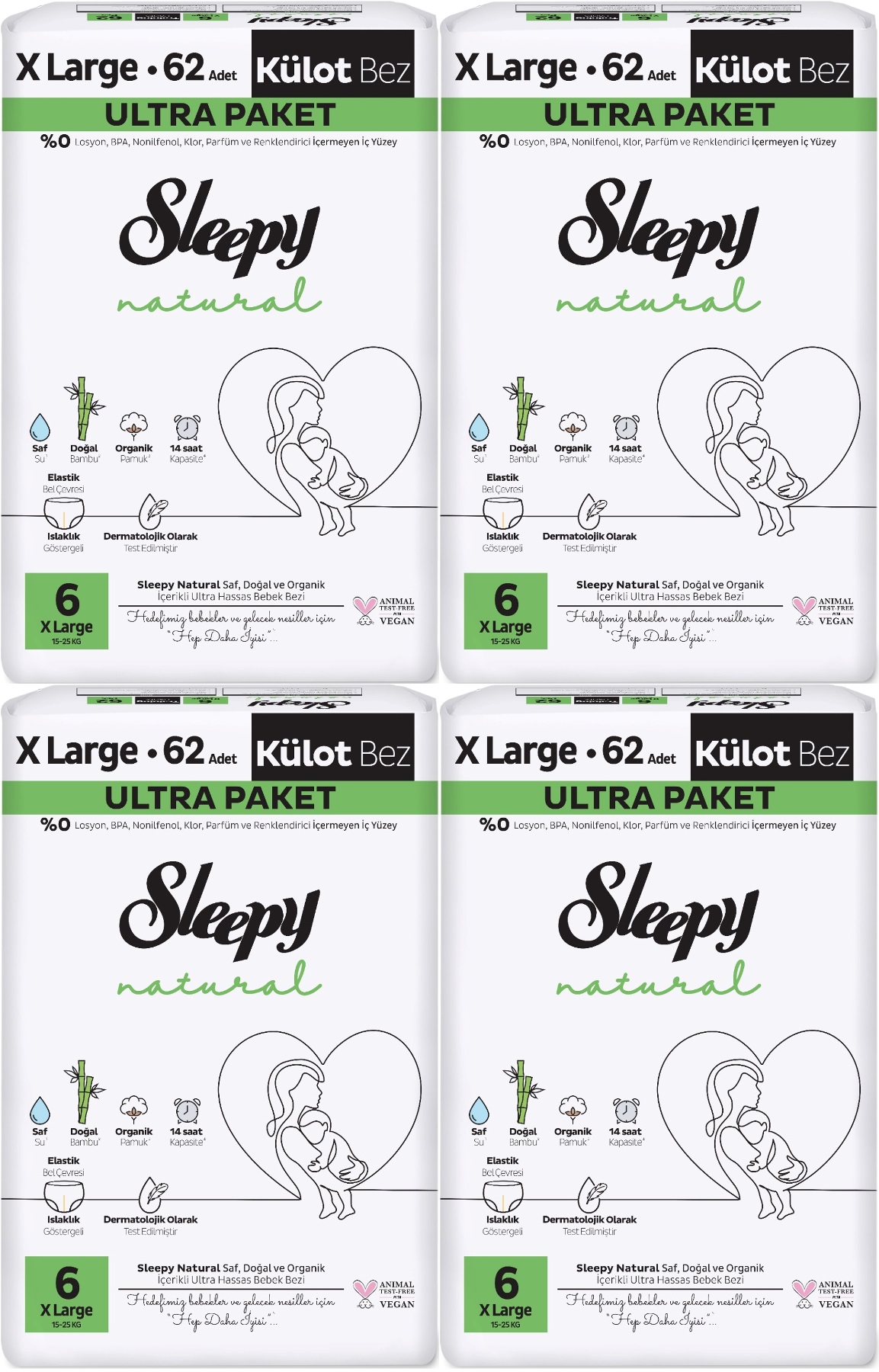 Sleepy Külot Bebek Bezi Natural Beden:6 (15-25KG) Extra Large 248 Adet Avantaj Ultra Pk Sleepy Külot Bebek Bezi Natural Beden:6 (15-25KG) Extra Large 248 Adet Avantaj Ultra Pk