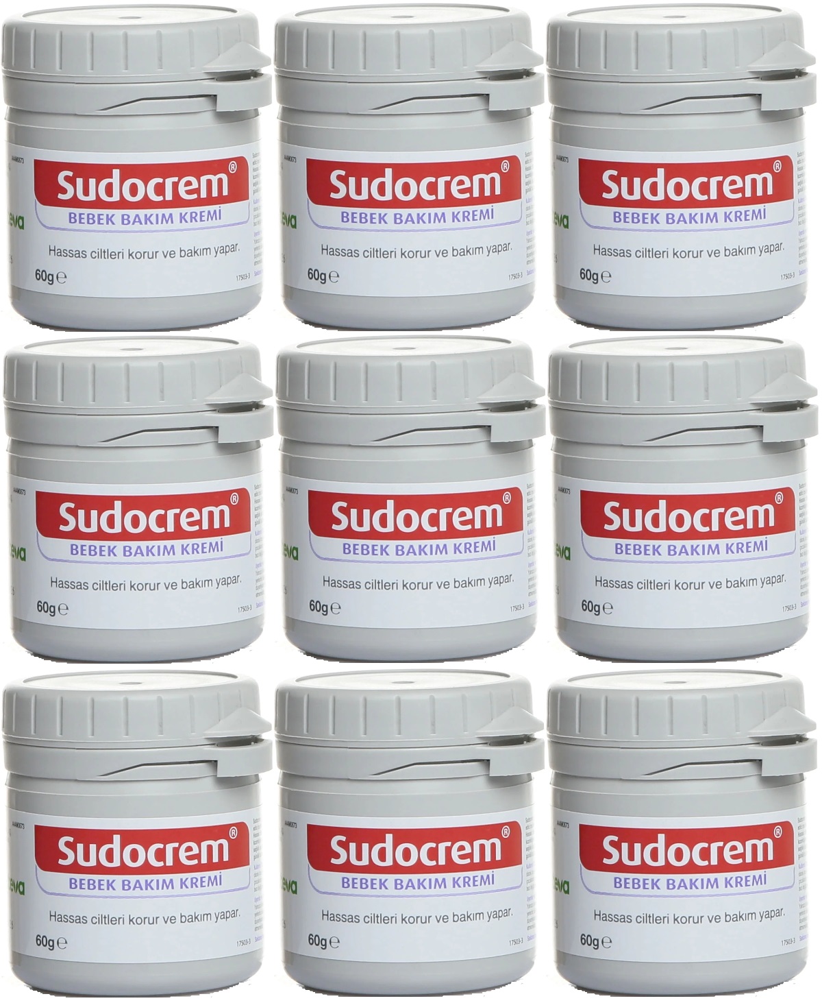 Sudocrem Cilt Bebek Bakım - Pişik Kremi 60GR (9 Lu Set) Sudocrem Cilt Bebek Bakım - Pişik Kremi 60GR (9 Lu Set)
