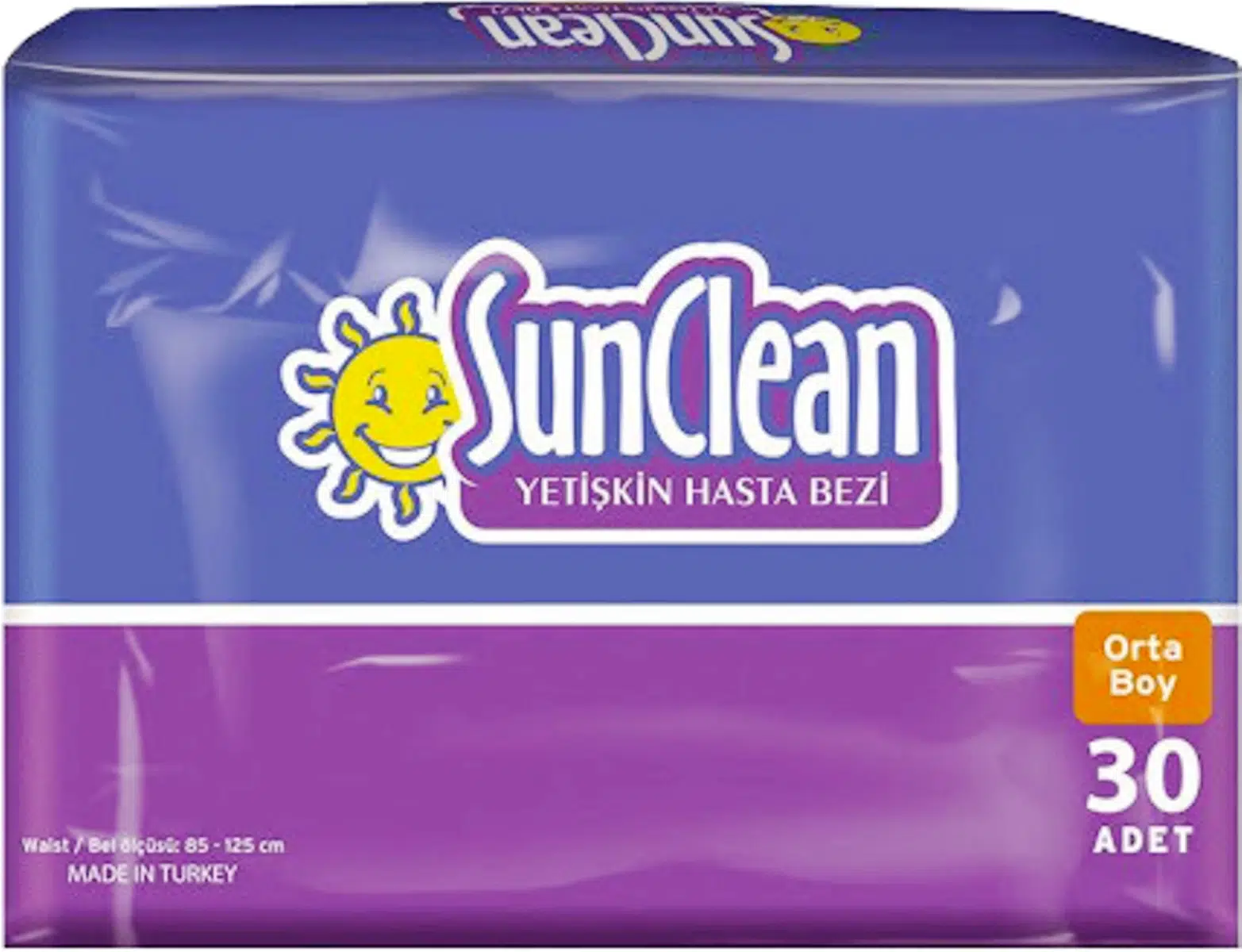 SunClean Yetişkin Bezi Medium Orta (30 Adet) Bel Bantlı