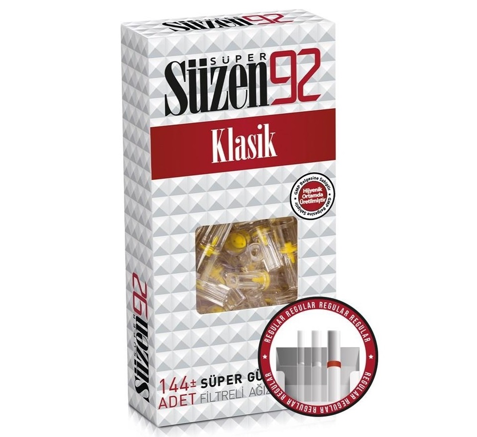 Süzen92 Klasik Sigara Ağızlık Filtresi 144 Adet Fırsat Pk Kutu Süzen92 Klasik Sigara Ağızlık Filtresi 144 Adet Fırsat Pk Kutu