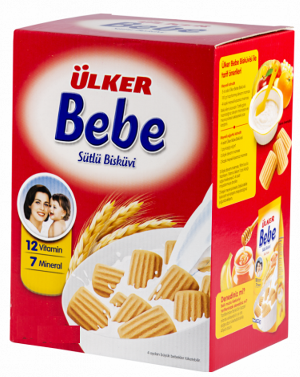 Ülker Bebe Bisküvisi 800GR 12 Vitaminli Kutu Ülker Bebe Bisküvisi 800GR 12 Vitaminli Kutu
