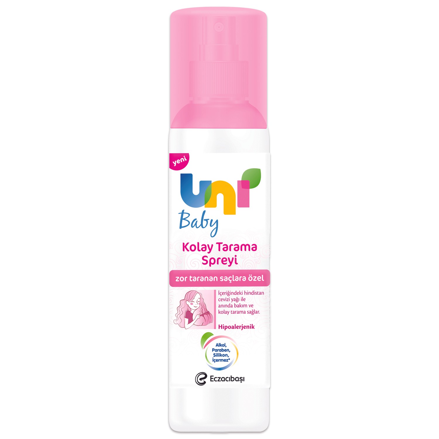 Uni Baby Kolay Saç Tarama Spreyi 200ML Zor Taranan Saçlara Özel Uni Baby Kolay Saç Tarama Spreyi 200ML Zor Taranan Saçlara Özel
