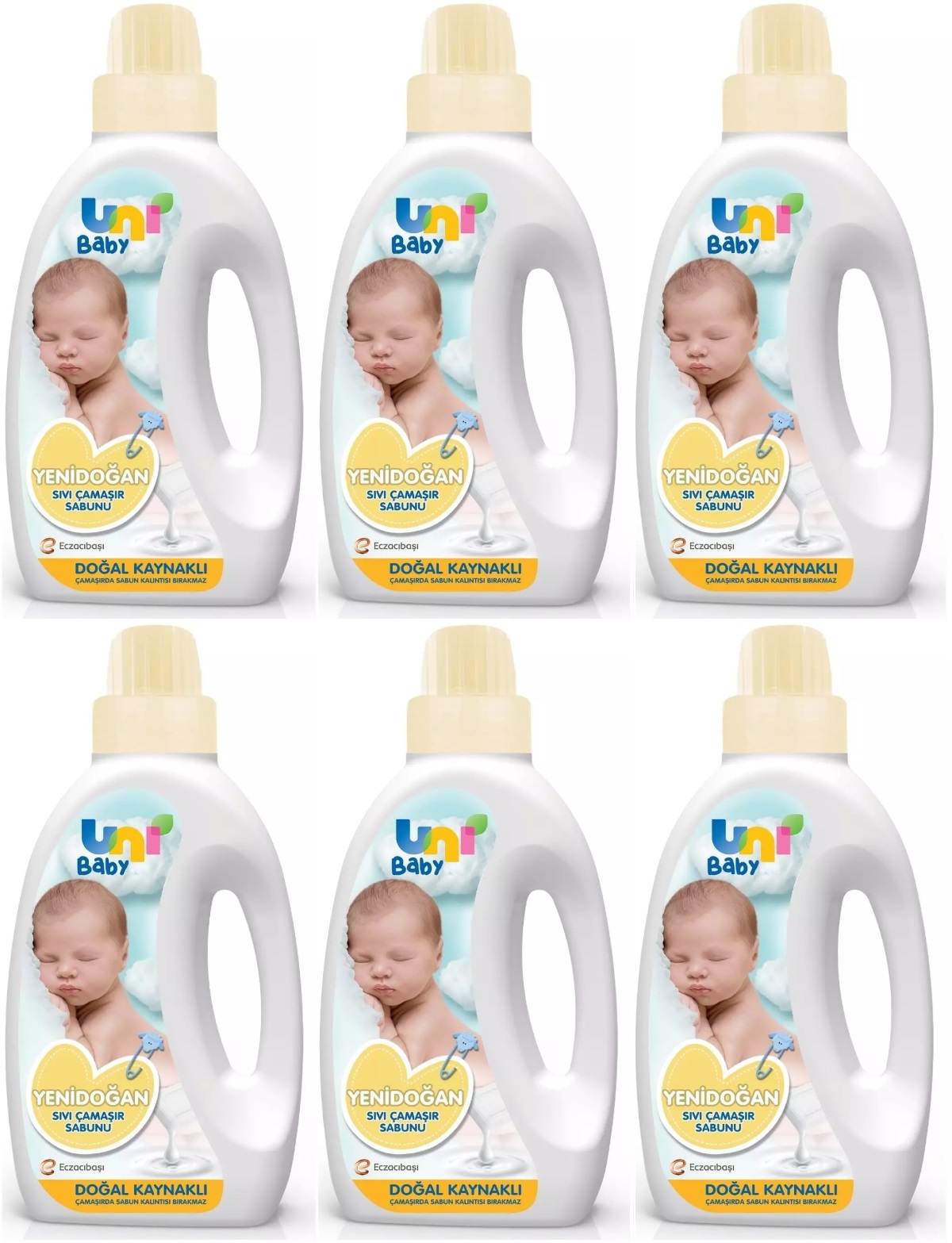 Uni Baby Yeni Doğan Çamaşır Deterjanı/Sabunu 1500ML (Sarı) (6 Lı Set) Uni Baby Yeni Doğan Çamaşır Deterjanı/Sabunu 1500ML (Sarı) (6 Lı Set)