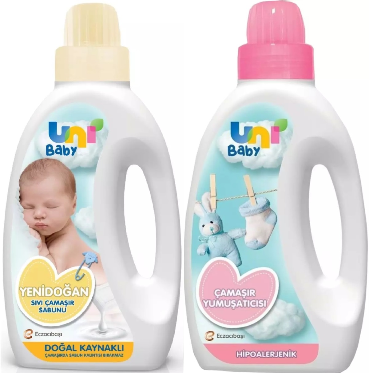 Uni Baby Yeni Doğan Çamaşır Deterjanı/Sabunu 1500ML (Sarı) + Yumuşatıcı 1500ML Hassas Ciltler İçin/Hipoalerjenik (Pembe) Karma (2 Li Set) Uni Baby Yeni Doğan Çamaşır Deterjanı/Sabunu 1500ML (Sarı) + Yumuşatıcı 1500ML Hassas Ciltler İçin/Hipoalerjenik (Pembe) Karma (2 Li Set)